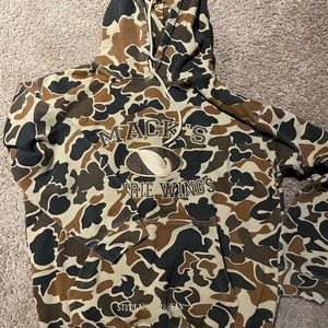 Mack’s Prairie Wings Old School Camo hoodie L